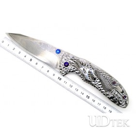 Folding knife with stainless steel handle UD17063